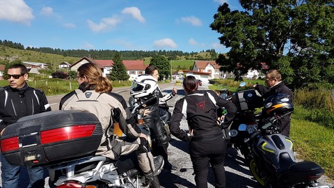 Membres et leur moto
